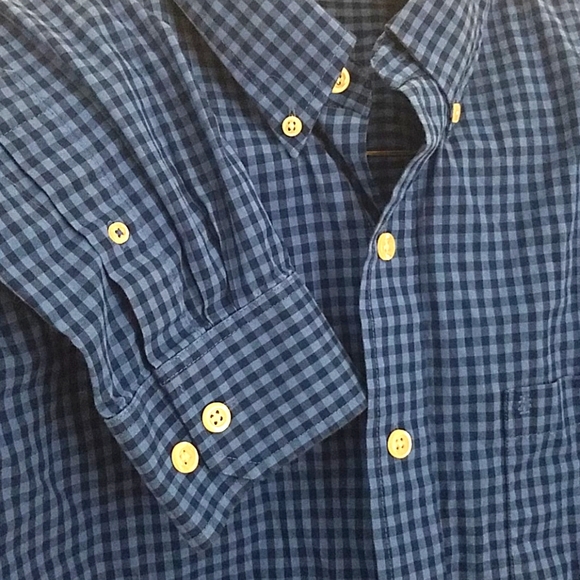 NWOT Izod Blue Plaid Button Down Large Tall - Picture 4 of 4